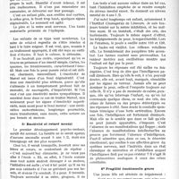 0524 - Page 489 - Partie scientifique. Travaux originaux. Consultation de thérapeutique infantile, (Clinique Parrot — Hospice des Enfants-Assistés). Sur quelques types d’émotifs, par le Docteur Gilbert-Robin. Émotivité dégénérative / Émotivité et retard mental / Fragilité émotionnelle grave