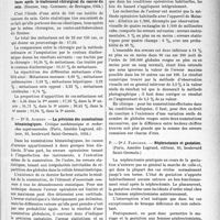 0540 - Page 505 - Partie scientifique. L’actualité scientifique. Les Thèses. Fréquence des métastases après le traitement chirurgical du cancer du sein, par Dr P. E. E. Anger (Rennes, imp. Commerc. de Bretagne, 1934) / La précision des numérations hématologiques, par Dr R. Aubert (Paris, Amédée Legrand, éditeur, 1934) / Néphrectomie et gestation, par Dr J. Fabignon (Paris, Amédée Legrand, éditeur)