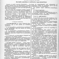 0541 - Page 506 - Partie scientifique. L’actualité scientifique. Thérapeutique. Grands et petits nerveux. Nervosité, psychisme et médication vago-sympathique