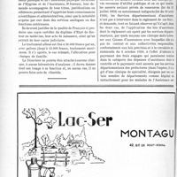 0561 - Page 526-LVI - A travers l’officiel. Hygiène publique / Réponses des ministres aux questions des parlementaires. Soins aux assurés sociaux dans une clinique privée