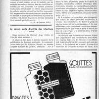 0563 - Page 528-LVIII - A travers l’officiel. Réponses des ministres aux questions des parlementaires. Situation des pupilles de l’assistance assurés sociaux / Le cavum porte d'entrée des infections