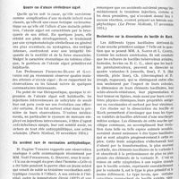 0621 - Page 566 - Partie scientifique. L'actualité scientifique. La Presse. Quatre cas d’ataxie cérébelleuse aiguë [(Paris Médical, 10 novembre 1934)] / Un accident rare de vaccination antityphoïdique [(La Presse Médicale, 17 novembre 1934)] / Recherches sur la dissociation du bacille de Koch [(La Presse Médicale, 17 novembre 1934)