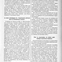 0624 - Page 567 - Partie scientifique. L'actualité scientifique. La Presse. Recherches sur la dissociation du bacille de Koch [(La Presse Médicale, 17 novembre 1934) / La valeur sémiologique de l’hypertension artérielle dans les traumatismes crâniens [(La Presse Médicale, 19 janvier 1935)] / Le traitement des états dépressifs par le dinitrophénol [(Bruxelles Médical, 23 décembre 1934)] / Pour la conservation de l’utérus après salpingo-ovariectomie bilatérale [(La Presse Médicale, 21 novembre 1934)] / Signes radiologiques de l’appendicite chronique [(La Clinique, novembre 1934-B)]