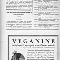 0673 - Page 598-LX - A travers l’officiel. Grève à la faculté de médecine. Envahissement métèque ? Racisme ? / Ligue médicale de défense professionnelle, « Le Sou Médical »