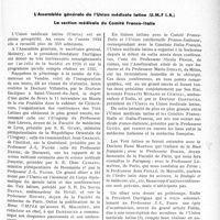 0696 - Page 617 - Propos du jour. L’Assemblée générale de l’Union médicale latine (U. M. F I. A).. La section médicale du Comité France-ltalie [J. Noir]