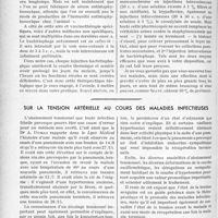 0703 - Page 622 - Partie scientifique. Travaux orignaux. Clinique chirurgicale. Septico-pyohémie mortelle à staphylocoque, suite d’anthrax du dos, par M. le Professeur Mériel / Sur la tension artérielle au cours des maladies infectieuses