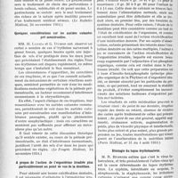 0713 - Page 632 - Partie scientifique. L'actualité scientifique. La Presse. Considérations cliniques et thérapeutiques à propos des gastro-duodénaux perforés en péritoine libre [(Le Bulletin Médical, 24 novembre 1934)] / Quelques considérations sur les aurides cutanées pré-menstruelles [(Le Progrès Médical, 24 novembre 1934)] / A propos de l’action de l’ergostérine irradiée plus particulièrement au point de vue de la dentition [(Paris Médical, n° 31 du 4 août 1934)] / Étiologie du lupus érythémateux [(Journal médecine et de chirurgie pratiques, 10 novembre 1934)]