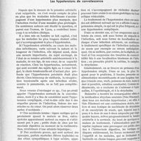 0719 - Page 638 - Partie scientifique. L'actualité scientifique. Thérapeutique. Les hypotensions de convalescence