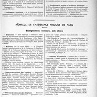 0742 - Page 659 - Partie professionnelle. Faculté de médecine de Paris. Enseignement et actes de la Faculté / Hôpitaux de l’assistance publique de Paris. Enseignement, concours, avis divers