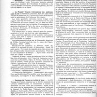 0743 - Page 660 - Partie professionnelle. Reportage professionnel. Nouvelles et Informations. Nécrologie [Docteur Louis Vaillard, Docteur René Kauffmann, Docteur de Spéville] / Le Premier Congrès international des médecins amis du vin / Vacances de Pâques sur la Côte d’Azur / Ecole de psychologie