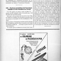 0753 - Page 670-LXIV - Correspondance. Assurances sociales. Droit à l’assurance invalidité / Droit aux prestations de l’assurance-maladie en cas d’accident du travail
