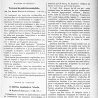 0804 - Page 701 - Partie scientifique. L'actualité scientifique. Les Sociétés Savantes. Paris. Académie de médecine. Traitement des asphyxies accidentelles, (22-1-1935) / Société de chirurgie. Les infarctus inexpliqués de l’intestin, (19-12-1934)