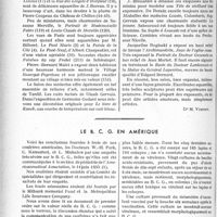 0843 - Page 722 - Partie professionnelle. Travaux originaux. Sou médical. Le salon des médecins [Dr M. Vimont]. Prophylaxie de la syphilis héréditaire / Le B. C G. en Amérique [Ph. Dally]