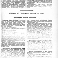 0852 - Page 727 - Partie professionnelle. Faculté de médecine de Paris. Enseignement et actes de la Faculté / Hôpitaux de l’assistance publique de Paris. Enseignement, concours, avis divers