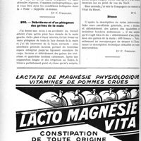 0859 - Page 732-LVIII - Correspondance. Application du tarif des accidents du travail. Accord préalable prescrit à l’art. 27 en cas d’examen radiologique / Débridement d’un phlegmon des gaines de la main