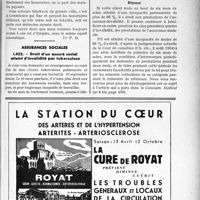 0862 - Page LXI-735 - Correspondance. Questions diverses. Hôspitalisés payants. Le droit aux honoraires / Assurances sociales. Droit d’un assuré social atteint d’invalidité par tuberculose