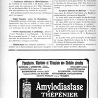 0877 - Page 746-VIII - Dernières nouvelles. Médaille du Docteur Lyonnet / Conférences médicales de l’Hôtel Chambon / Ligue Française contre le rhumatisme / Centre départemental de cardiologie / Hôpital Foch / Société amicale des médecins alsaciens / Faculté de médecine de Marseille