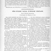 0891 - Page 762 - Propos du jour. A l’Association de la Presse médicale Française. La question de la Publicité. Infection intestinale et colibacillose, par le Docteur H. Gaehlinger / Hémi-spasme facial d’origine dentaire