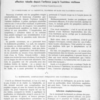 0896 - Page 767 - Propos du jour. A l’Association de la Presse médicale Française. La clinique ophtalmologique au goût du jour. Les paupières rouges : affection rebelle depuis l’enfance jusqu’à l’extrême vieillesse, d’après le Docteur Sabouraud. Le lymphatisme ou la scrofule, diathése de base des paupières rouges / La blépharite, complication fréquente des paupières rouges