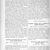 0901 - Page 772 - Propos du jour. L'Actualité scientifique. Les Sociétés Savantes. Paris. Société médicale des hôpitaux de Paris. Néphrite aurique et amylose, (21-12-34) / Spirochétose ictéro-hémorragique après morsure de rat. Méningite purulente, (9-11-1934) / Société de médecine de Paris. L’anesthésie électrique dans la dysphagie de la laryngite tuberculeuse, (29-12-3 4) / Anévrysme de l’aorte secondaire à une endocardite maligne, (29-12-34)