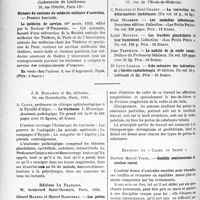 0903 - Page 774 - Propos du jour. L'Actualité scientifique. Les Livres. Les livres qui viennent de paraître… / Le trachome, par A Cange, J. -B. Baillière et fils, éditeurs, Paris, 1934 / Les pertes de substances pathologiques du maxillaire supérieur. Leur traitement chirurgical et prothétique, par Gérard Maurel et Marcel Darcissac, éditions Le français, Paris, 1934 / Conflits sentimentaux et soutien moral, par Docteur Marcel Viard, éditions de "Calme et Santé"