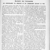 0906 - Page 777 - Partie professionnelle. Bulletin de l’Actualité. Les honoraires du médecin et du chirurgien devant le fisc