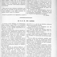0918 - Page 789 - Partie professionnelle. Bulletin de l’Actualité. Les dermatologistes en face de l’exercice illégal ou commercial de la médecine, par A. Desaux. Les illégaux / Le B. C. G. en Suède