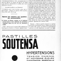0926 - Page LV-797 - A travers l’officiel. Asiles publics d’aliénés / Service de santé militaire / Réponses des ministres aux questions des parlementaires. Les Sociétés de Secours mutuels et les Syndicats peuvent donner à leurs adhérents des prestations complétant celles de la loi sur les Assurances sociales