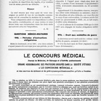 1019 - Page 866-XLIV - Correspondance. Fiscalité. Renseignements sur les impôts des autres contribuables / Questions médico-militaires. Périodes d’instructions obligatoires / Droit aux médailles de guerre
