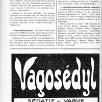 1031 - Page 874-VIII - Dernières nouvelles. Conférence / Journées médicales de Bruxelles / Union médicale latine / Hôpital Broussais / Association amicale des médecins bourguignons
