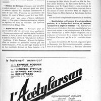 1032 - Page IX-875 - Dernières nouvelles. Prix Pierre-Cléophas-Paultre / Réunion médico-chirurgicale des hôpitaux de Bordeaux / Hôpitaux de Bordeaux / Hôpital civil de Tunis / Mariage / Manifestation en l’honneur d’un vieux médecin praticien, M. le Docteur Paul Bréchot, de Caudebec, chevalier de la Légion d’honneur