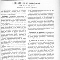 1042 - Page 883 - Partie scientifique. Travaux originaux. Gonococcie et puerpéralité, par P. Balard et R. Mahon
