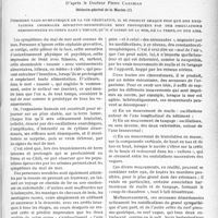 1054 - Page 895 - Partie scientifique. Travaux originaux. Avant les croisières de Pâques. Le mal de mer. Comment le prévenir — Comment le traiter, d’après le Docteur Pierre Cazamian. Désordre vago-sympathique de la vie végétative, il se produit chaque fois que des excitations anormales sensitivo-sensorielles sont provoquées par des oscillations désordonnées du corps dans l’espace, qu’il s’agisse de la mer, de la terre, ou des airs