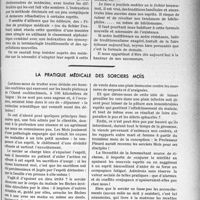1084 - Page 925 - Partie professionnelle. Travaux originaux. La documentation du médecin praticien. Le livre d'hier et le livre d'aujourd'hui, par le Docteur P. Chavigny / La pratique médicale des sorciers Moïs [G. Lavalée]