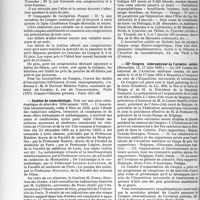 1093 - Page 932 - Partie professionnelle. Reportage professionnel. Nouvelles et Informations, (Voir les Dernières Nouvelles en tête des " Demi-Colonnes "). IVe Congrès Français de gynécologie / Institut de cosmobiologie / IIIe Congrès international de l’aviation sanitaire