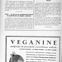 1099 - Page 938-LXVIII - Correspondance. Questions diverses. Droit à la prorogation / La loi sur les accidents du travail ne garantit pas les dégâts matériels
