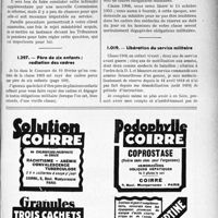 1104 - Page LXXIII-943 - Correspondance. Questions médico-militaires. Constatation d’une nouvelle infirmité / Père de six enfants ; radiation des cadres / Libération du service militaire