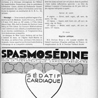 1116 - Page IX-951 - Dernières nouvelles. Union médicale latine / Centenaire de la mort de Dupuytren / Nécrologie [Madame Louis Senlecq] / A travers l’officiel. Service de santé militaire / Hygiène publique