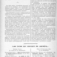 1131 - Page 966 - Partie scientifique. Travaux originaux. Anesthésies nouvelles, par M. Raphaël Massart. Quels incidents faut-il craindre et comment peut-on les éviter ?. L’Avipan sodique / Les livres qui viennent de paraître...