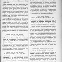 1142 - Page 977 - Partie scientifique. L’actualité scientifique. Les Livres. Vingt plats qui donnent la goutte, par E. de Pomiane (Laboratoires Midy, Paris, 1935) / L’intoxication par les somnifères, par Ch. Flandin, J. Bernardet F. Joly, Gaston Doinet Cie, éditeurs, Paris, 1934 / La radiologie des scissures pulmonaires, par Docteur h. d’Hour, Gaston Doin et Cie, éditeurs, Paris (6e), 1934 / Soins de la peau et traitement des dermatoses inesthétiques, par L. Törö, Vigot, frères, éditeurs, Paris, 1934 / L’actinomycose génitale de la femme, par Professeur Daniel, L’expansion scientifique Française, Paris, 1934