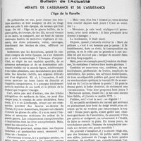 1144 - Page 979 - Partie professionnelle. Bulletin de l'Actualité. Méfaits de l’assurance et de l’assistance. L'âge de la flanelle