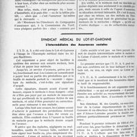 1153 - Page 988 - Partie professionnelle. Bulletin de l'Actualité. Une histoire d’agent d’assurance…, par le Docteur Fernand Decourt / Syndicat médical du Lot-et-Garonne. L’intermédiaire des Assurances sociales