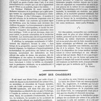 1155 - Page 990 - Partie professionnelle. Syndicat médical du Lot-et-Garonne. Médecins interchangeables / Mort des chasseurs