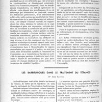 1195 - Page 1026 - Partie scientifique. Travaux originaux. La question des contre-indications médicales en orientation professionnelle, par le Docteur Laufer / Les barbituriques dans le traitement du tétanos, Dr Jean Carton