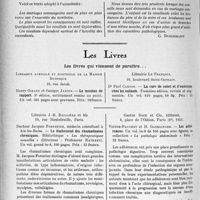 1211 - Page 1044 - Partie scientifique. L’actualité scientifique. Les Congrès. XVe Session de l'Assemblée Française de médecine générale (Février-Mars 1935). Consanguinité et descendance. Synthèse des conclusions des Assises départementales / Les Livres. Les livres qui viennent de paraître… / Le traitement des rhumatismes chroniques, par Docteur Jacques Forestier, Librairie J. -B. Baillière et fils, Paris / Les adhérences, par Victor-Pauchet et H. Gaehlinger, Gaston Doin et Cie, éditeurs, Paris (6e), 1931