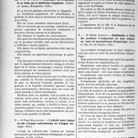 1213 - Page 1046 - Partie scientifique. L’actualité scientifique. Les Thèses. Traitement du décollement de la rétine par la diathermo-coagulation, par Dr M. Sibel (Librairie Garias, Montpellier, 1934) / L’obésité chez l’enfant est-elle d’origine endocrinienne on d’origine nerveuse, par Dr Paul Maynadier (1934) / Contribution à l’étude des accidents d’emphysème du tissu cellulaire au cours du pneumothorax thérapeutique, par Dr Emile Dufour (Jouve et Cie, 1934) / L’hydarthrose hérédo-syphilitique tardive, par Dr Albert Laurent (Paris, 1934, Vigot frères, éditeurs)