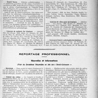 1238 - Page 1071 - Partie professionnelle. Hôpitaux de l’assistance publique de Paris. Enseignement, concours, avis divers / Reportage professionnel. Nouvelles et Informations, (Voir les Dernières Nouvelles en tête des " Demi-Colonnes "). Nécrologie [Docteur Arnaud Routier] / Congrès des colites