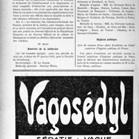 1241 - Page 1074-LXIV - Propos du jour. Pharmacie / Exercice de la médecine / Sérums / Médaille d’honneur de l’Assistance publique / Hygiène publique
