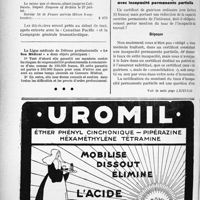 1267 - Page 1096-XIV - A travers l’officiel. Bureau du tourisme du « concours médical ». Voyage au Canada et aux États-Unis pendant les Grandes vacances / Correspondance. Application du tarif des accidents du travail. Certificat de guérison avec incapacité permanente partielle