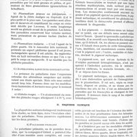 1279 - Page 1108 - Partie scientifique. Travaux originaux. Clinique médicale des enfants, Hôpital des Enfants-Malades. Considérations sur le paludisme (Diagnostic et traitement). Première partie, La querelle du paludisme viscéral, par le Docteur René Le Droumaguet. L’hématozoaire / Esquisse clinique
